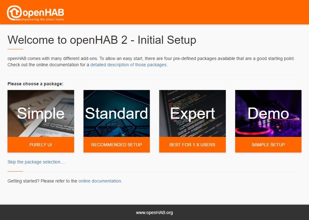Prise en main d'openHAB (2019)