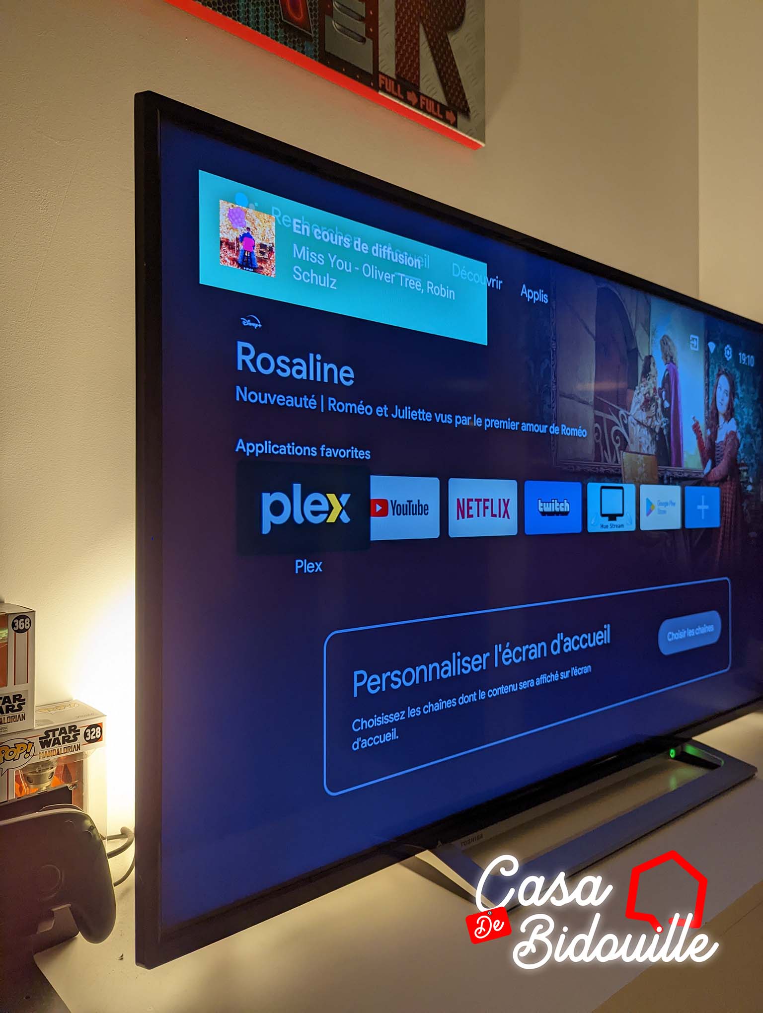 Affichage du titre Spotify en cours de lecture sur Android TV