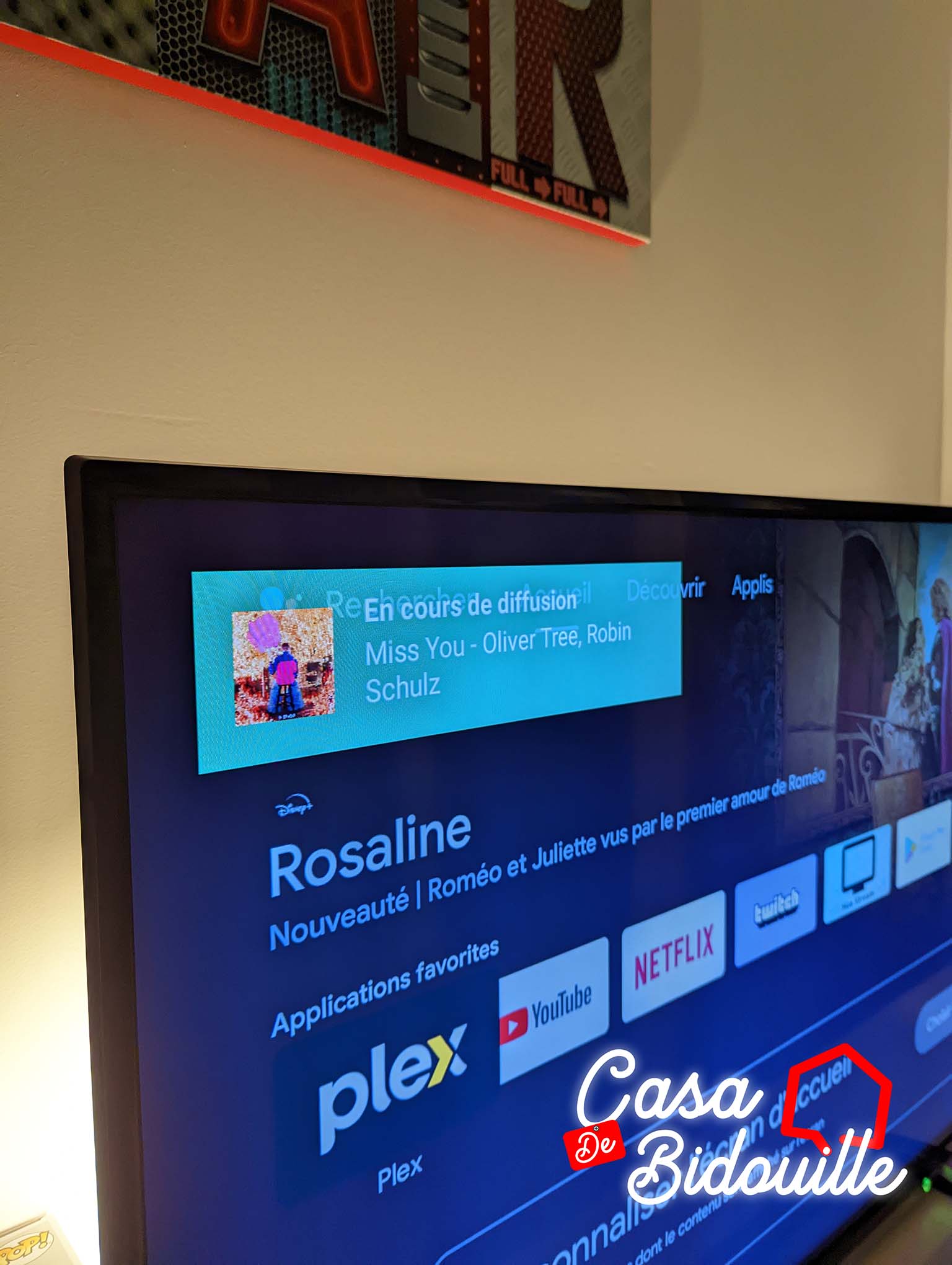 Affichage du titre Spotify en cours de lecture sur Android TV
