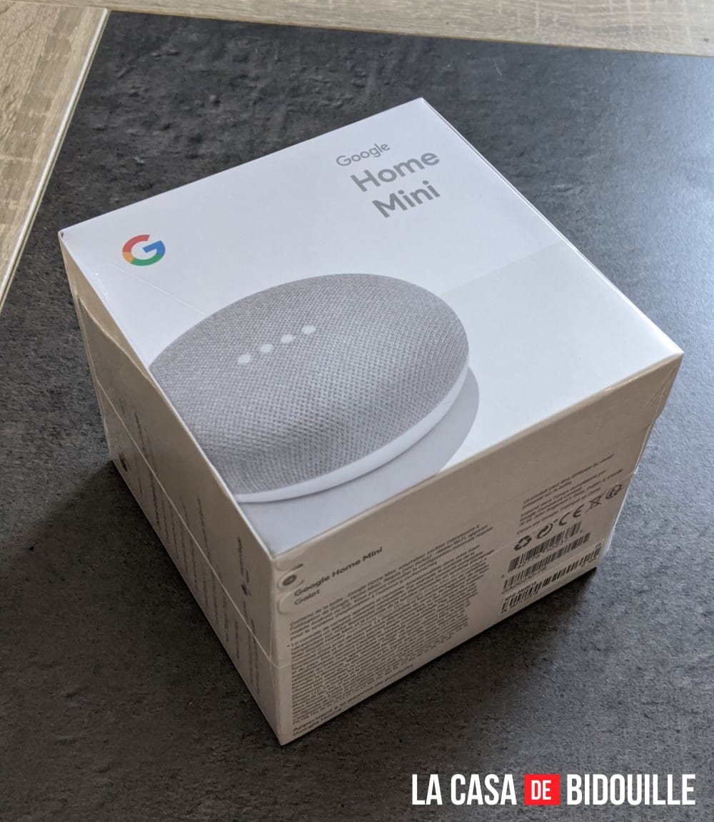 Photo d'une Google Home Mini